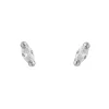 Pendientes Oval 5mm Oro Blanco 18K
