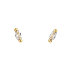 Pendientes Oval 5mm Oro 18K
