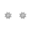 Pendientes Rose Diamantes 0,18ct Oro Blanco 18K