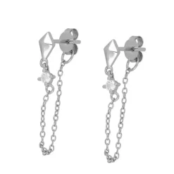 Pendientes Roxe Chain Plata
