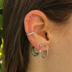 Pendientes Roxe Chain Plata