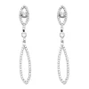 Pendientes Sofía Oro Blanco 18K