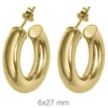 Pendientes Spesso 27mm Plata Dorada