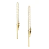 Pendientes Spike Chain Plata Dorada