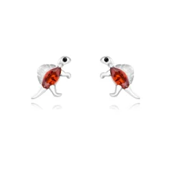 Pendientes Spinosaurus Plata