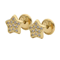 Pendientes Star Oro 18K