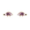Pendientes Stegosaurus Plata Dorada