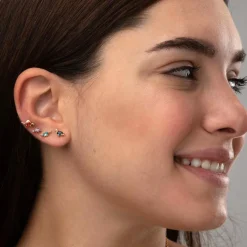 Pendientes Stegosaurus Plata Dorada
