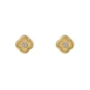 Pendientes Trébol Oro 18K