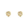 Pendientes Trébol Oro 18K