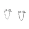 Pendientes Zina Chain Plata