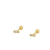 Piercing Barra Plata Dorada