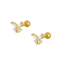 Piercing Butterfly Plata Dorada