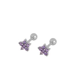 Piercing Estrella Polar Lila Plata
