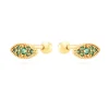 Piercing Eye Verde Plata Dorada