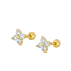 Piercing Glam Aqua Plata Dorada