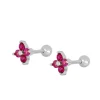 Piercing Glam Fucsia Plata