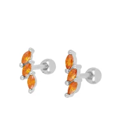 Piercing Karen Naranja Plata