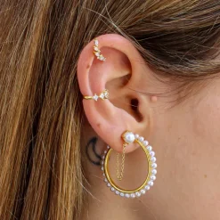 Piercing Laurel Plata Dorada