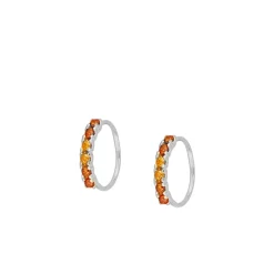 Piercing Lenis Naranja Plata