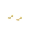 Piercing Line Ball Plata Dorada