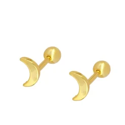 Piercing Luna Plata Dorada