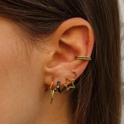 Piercing Luna Plata Dorada