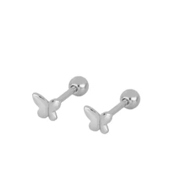 Piercing Mariposa Plata