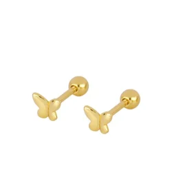 Piercing Mariposa Plata Dorada