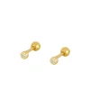 Piercing Mini Luz Plata Dorada