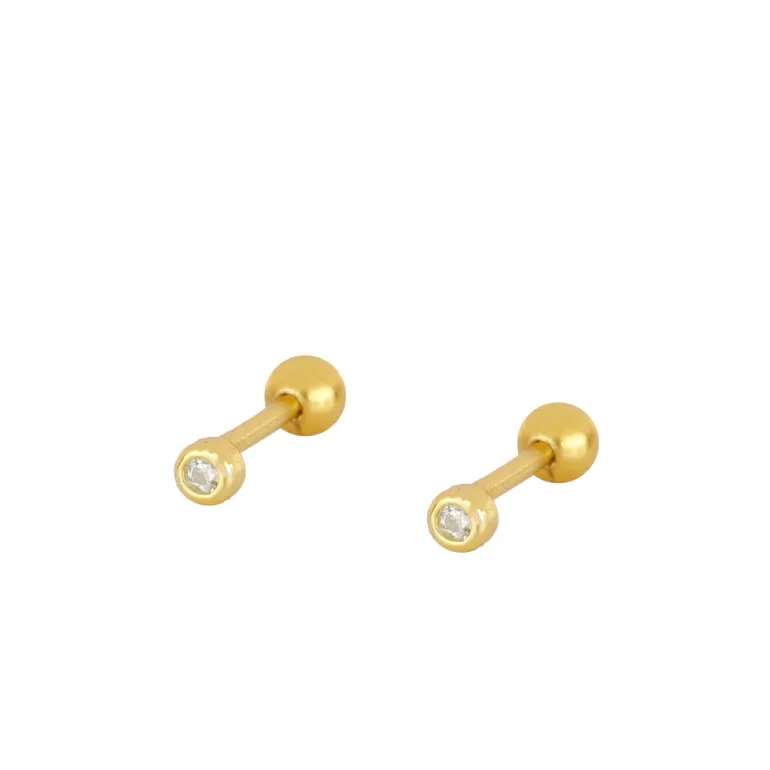 Piercing Mini Luz Plata Dorada