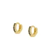 Piercing Mini Vikia Black 8mm Plata Dorada