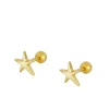 Piercing Sea Star Plata Dorada