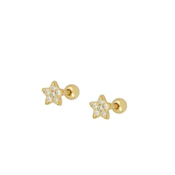 Piercing Star Plata Dorada
