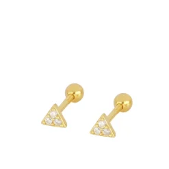 Piercing Triangle Plata Dorada