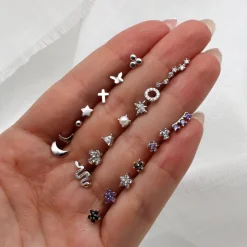 Piercing Vela Circonita Plata