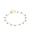 Pulsera Acra Blue Plata Dorada