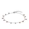 Pulsera Acra Granate Plata