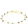 Pulsera Acra Multicolor Plata Dorada