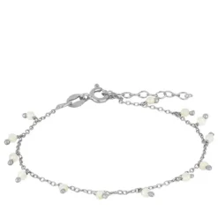 Pulsera Acra Piedra Luna Plata