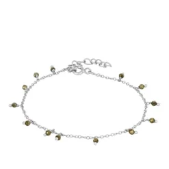 Pulsera Acra Pirita Plata