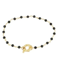 Pulsera Amur Espinela Plata Dorada