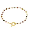Pulsera Amur Turmalina Plata Dorada