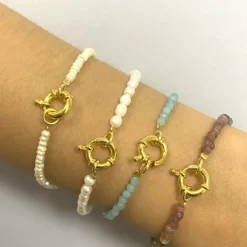 Pulsera Anisa Perla Plata
