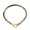 Pulsera Anisa Turmalina Plata Dorada