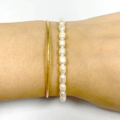 Pulsera Ari Plata Dorada