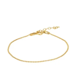 Pulsera Bolitas Plata Dorada