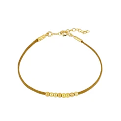 Pulsera Bolly Marrón Plata Dorada