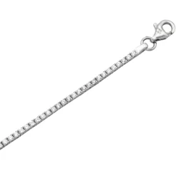 Pulsera Carril Riviere Oro Blanco 18K (1,50mm Ancho)