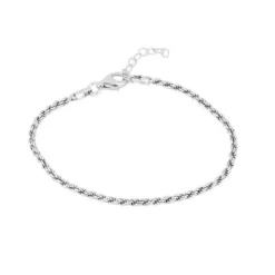 Pulsera Cordón Plata